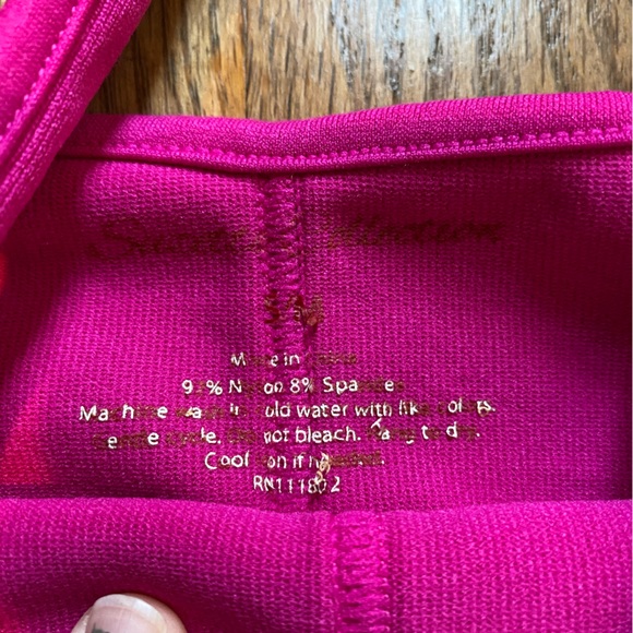 Ribbed Pink Suzettes Collection Ribbed Corset Top Womens S/M Built Up Tank Top - Picture 4 of 7